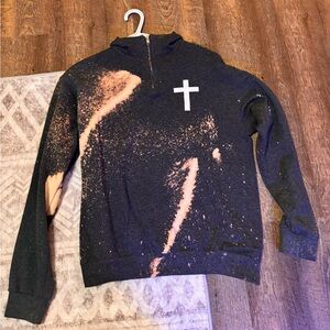 Bleach Dyed Pray Sweatshirt